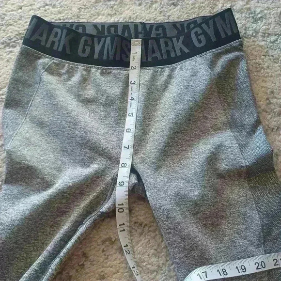 Gymshark Womens Gray And Black Flex Leggings M - Picture 11 of 14